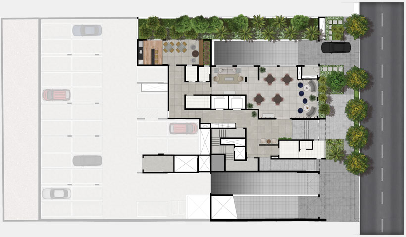 Artis Jardim Prudência – Implantação térreo