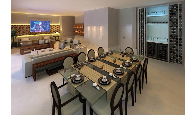 Chácara Sant’Anna – Living de 254 m²