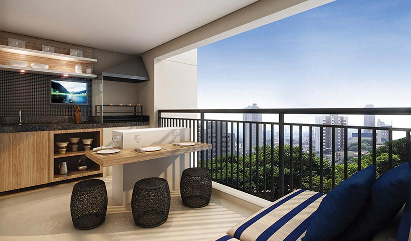 Botânica – Terraço de 86 m²