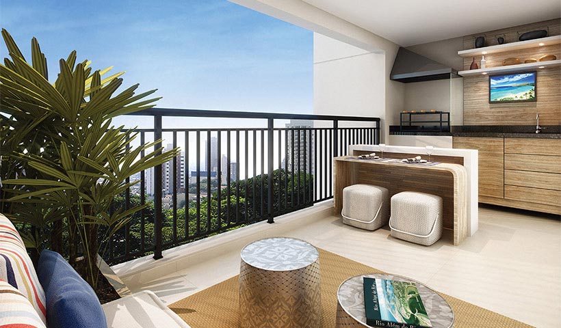 Praça – Terraço de 106 m²