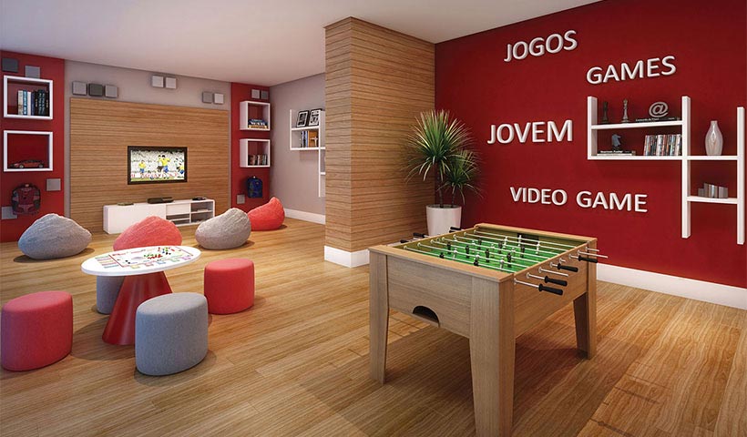 Praça – Salão de jogos juvenil