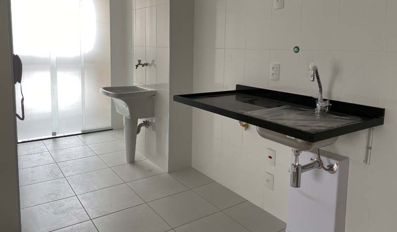 Apto. - cozinha e área de serviço