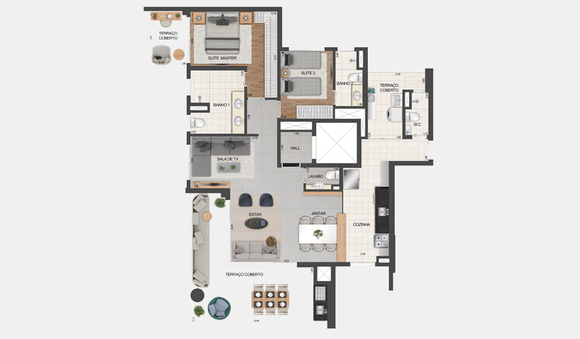 Diogo Ibirapuera – PLANTA OPÇÃO DE 140 M² - FINAL 3