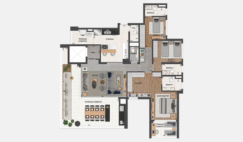 Diogo Ibirapuera – PLANTA OPÇÃO DE 170 M² - FINAL 1