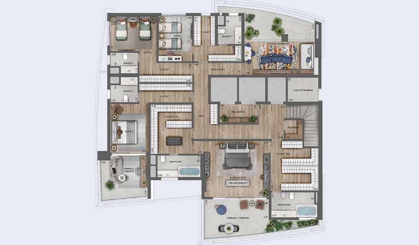 EZ Infinity - Planta Duplex Inferior