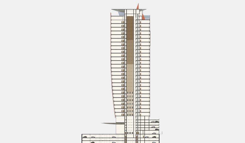 EZ Towers – Corte esquemático