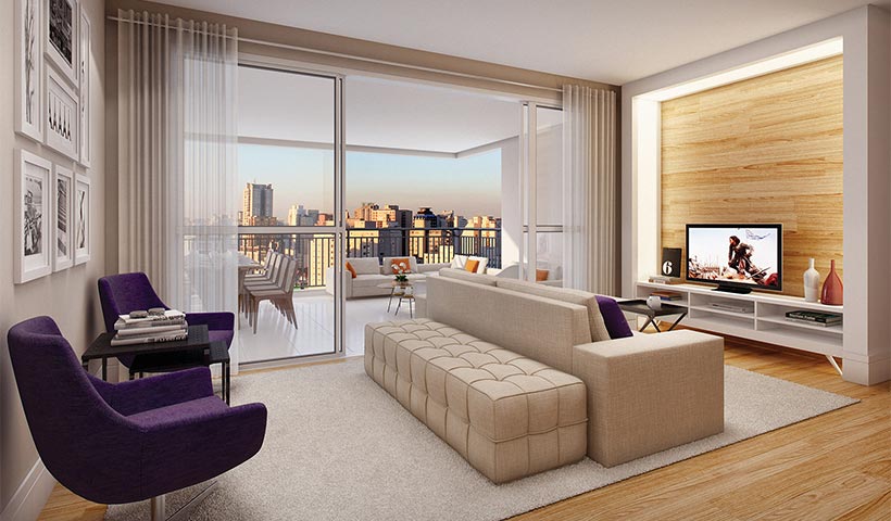 Gran Quadra Giardino – Living de 123 m²