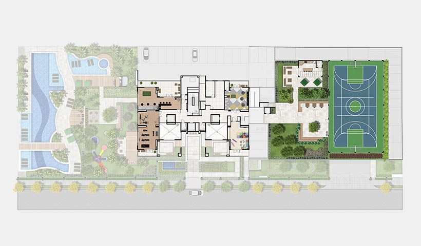 Gran Quadra Giardino – Implantação inferior