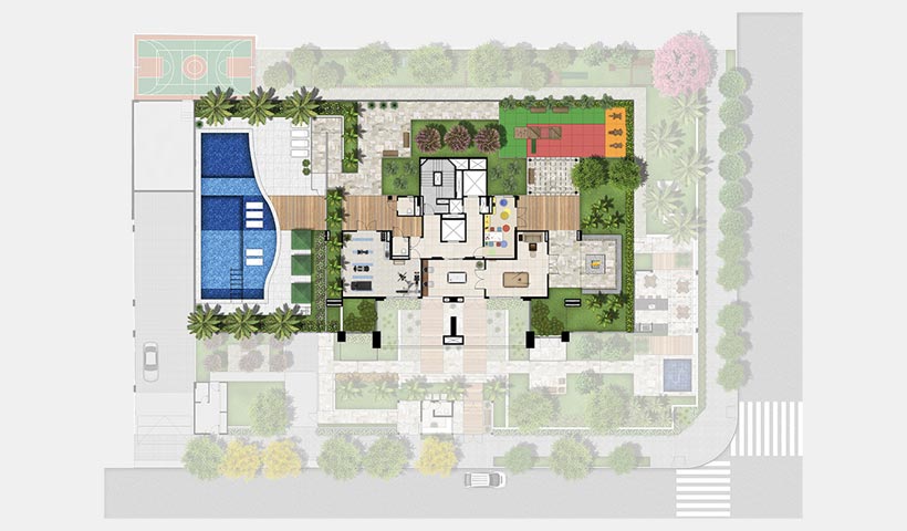 Gran Quadra Palazzo – Implantação 3 º pavimento