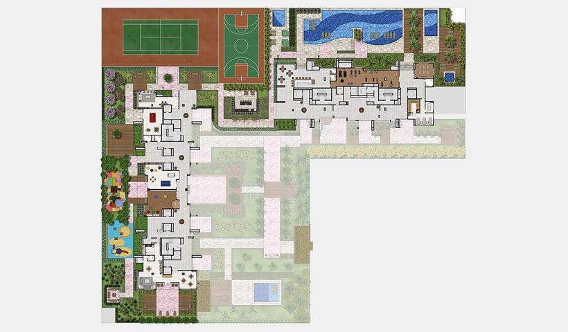 Jardins do Brasil Atlântica – Implantação superior