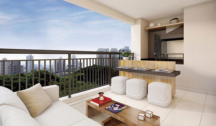 Magnífico Mooca – Terraço de 69 m²