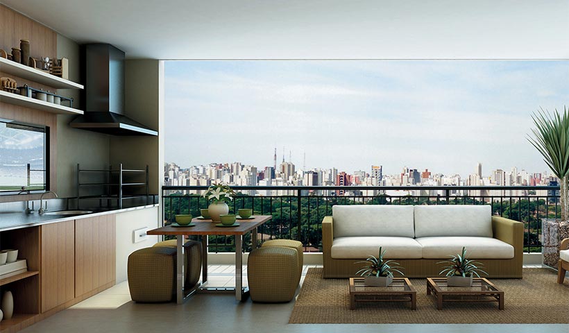 Massimo Residence – Terraço de 132 m²