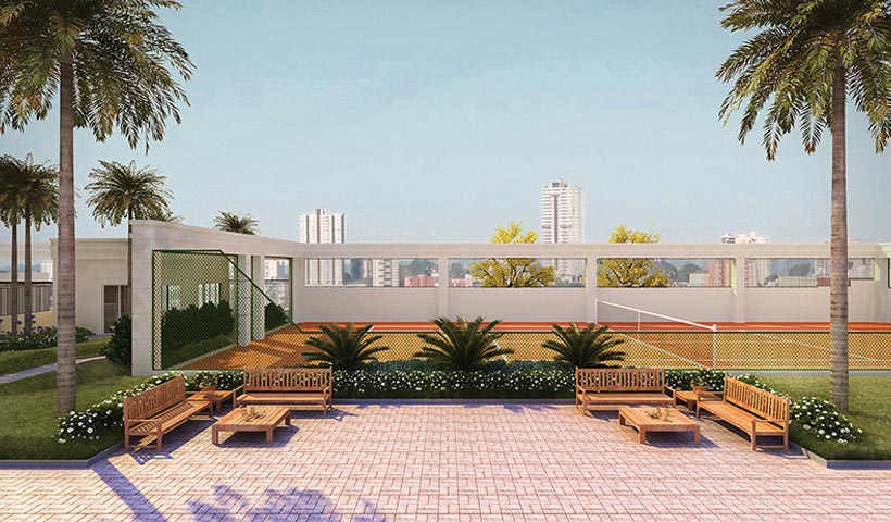 Massimo Residence – Praça de entrada