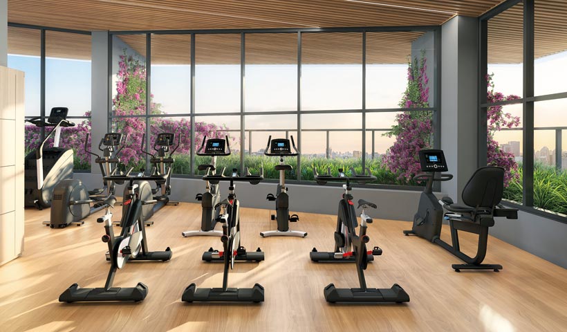 PERSPECTIVA ILUSTRADA DO GYM GARDEN - ICON TOWER