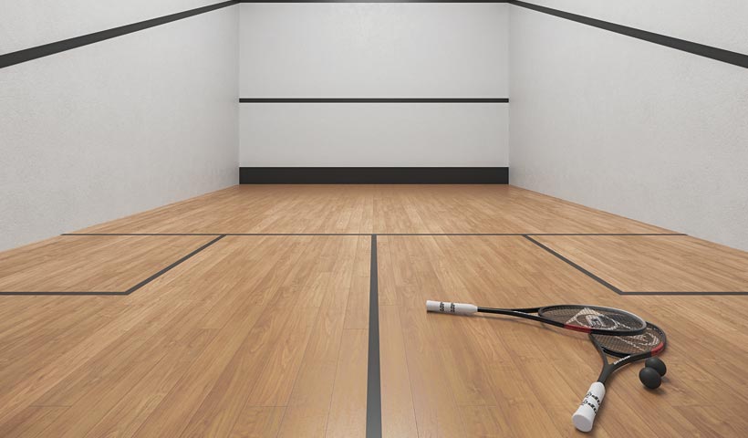 PERSPECTIVA ILUSTRADA DA QUADRA DE SQUASH