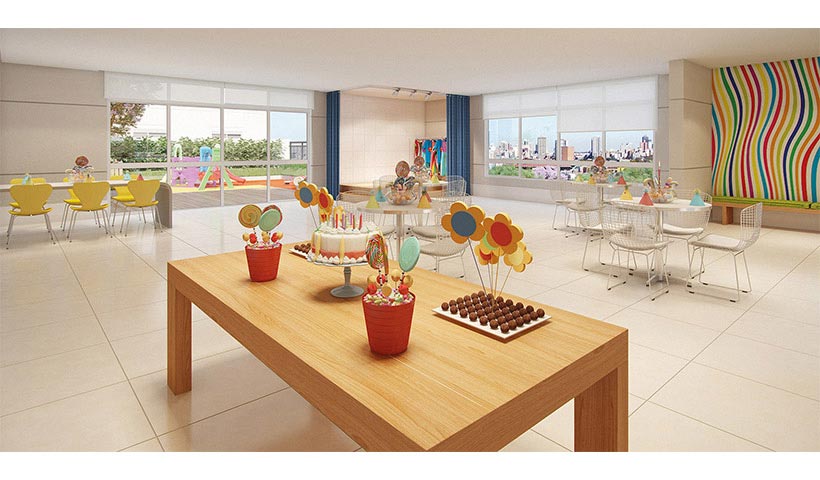 Prime House Parque Bussocaba – Salão de festas infantil