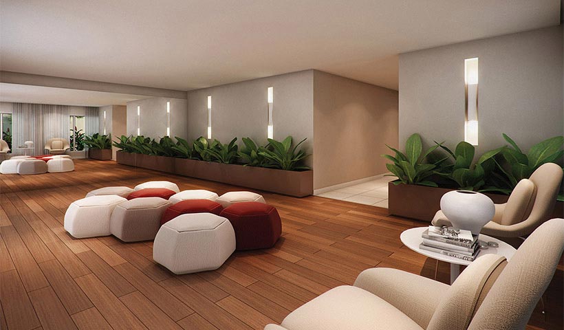 Quality House Ana Costa – Hall social