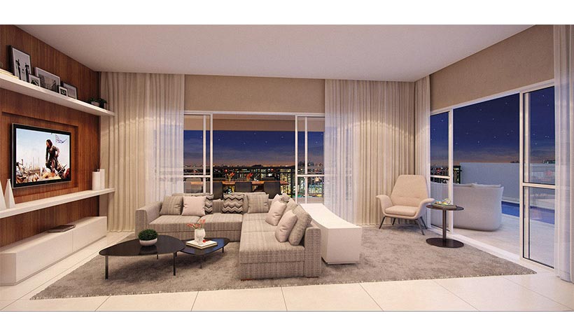 Splendor Ipiranga – Living duplex de 330 m²