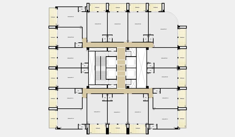 Supéria Moema – Planta tipo andar