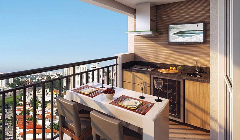 Vivart – Terraço do apto. de 59 m²