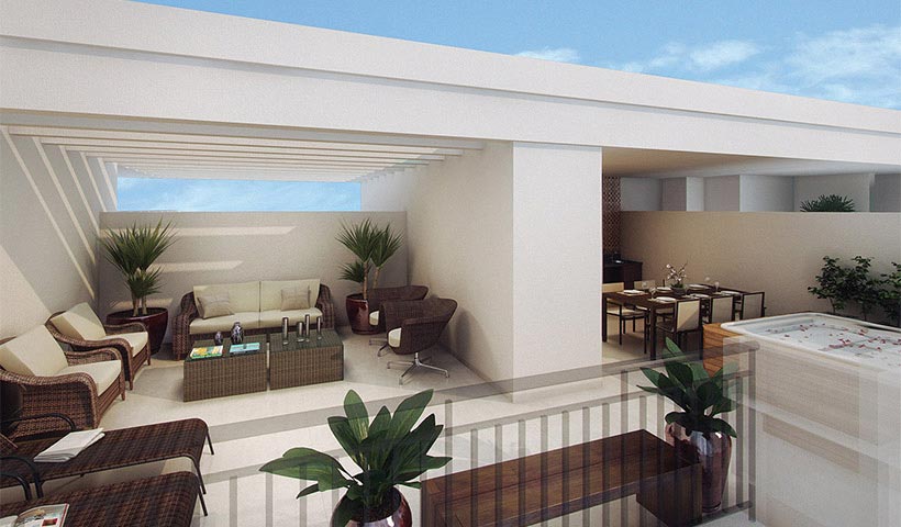 Vivart – Terraço do duplex de 116 m²